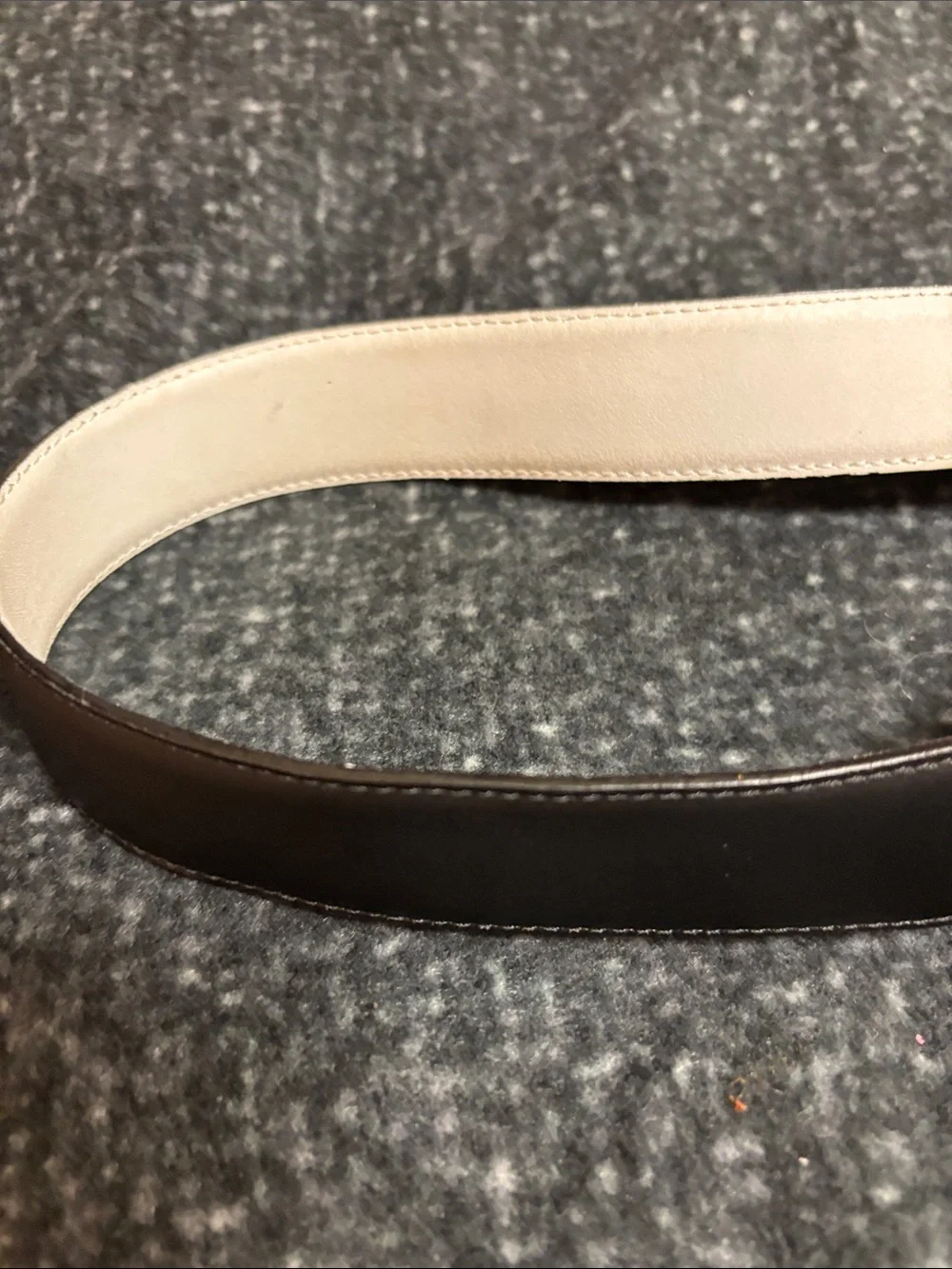 Nike Men’s Leather Black Logo Buckle Belt Sz 38
